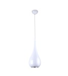 Lampy wiszące pojedyncze - Maxlight Drop Wisząca Biały 20cm 1xE27 P0235 - produkt 2