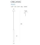 Lampy wiszące sople - Maxlight Lampa Wisząca Organic I Biała P0202 - produkt 3