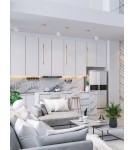 Lampy wiszące sople - Maxlight Lampa Wisząca Organic I Złota P0204 - produkt 5