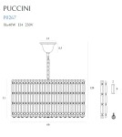 Lampy wiszące glamour - Maxlight Lampa Wisząca Puccini 60cm P0267 - produkt 5