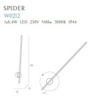 Kinkiety łazienkowe - Maxlight Kinkiet Spider W0212 - produkt 3