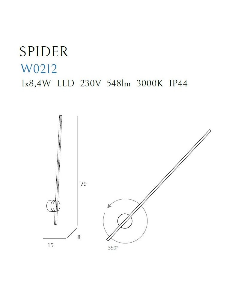 Maxlight Kinkiet Spider W0212