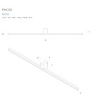 Kinkiety łazienkowe - Maxlight Kinkiet Finger 90 cm Biały IP54 W0214 - produkt 4