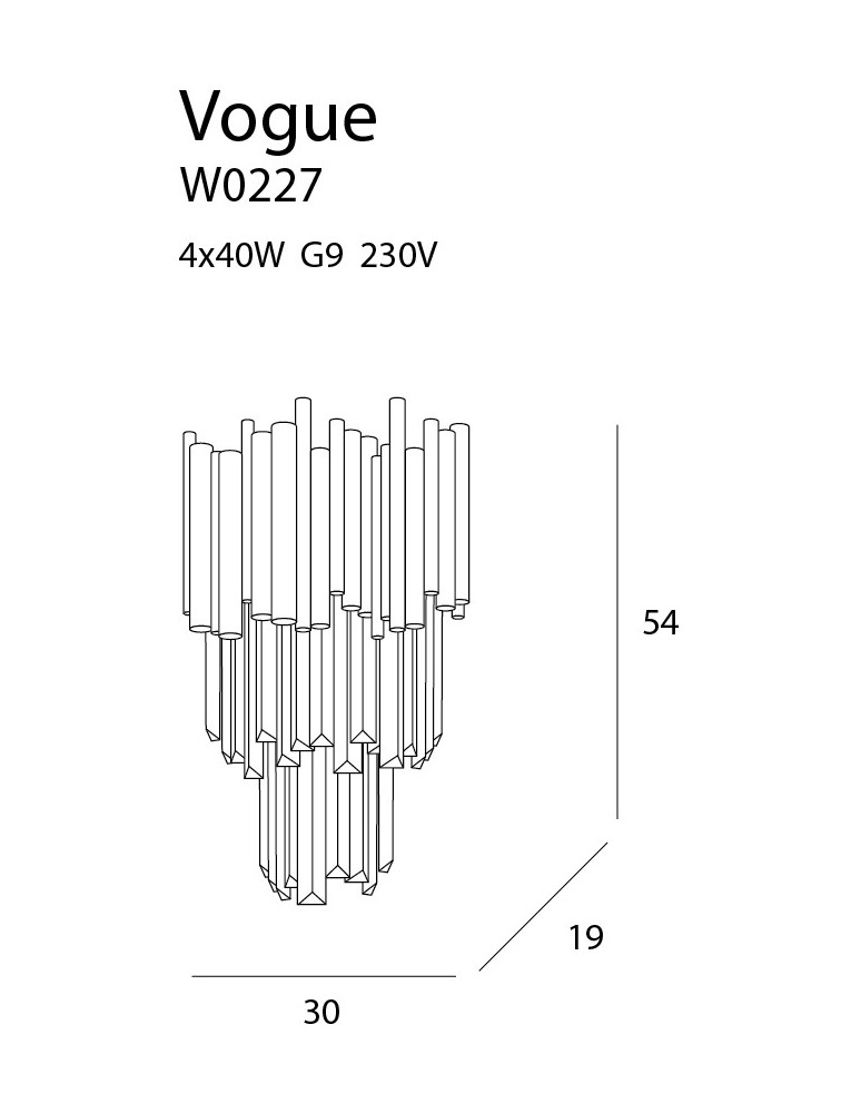 Maxlight Kinkiet Vogue W0227
