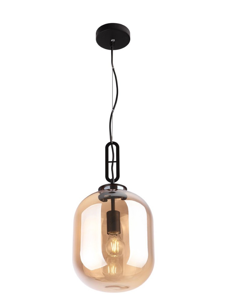 Lampy wiszące szklane - Maxlight Lampa Wisząca Honey Amber P0297 - produkt kolory-swiatla.pl 1