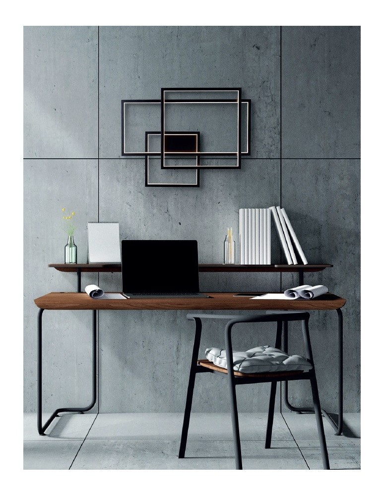 Maxlight Kinkiet LED Geometric Czarny - Nowy Ściemnialny W0233D