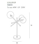 Lampy stołowe nowoczesne - Maxlight Lampa Stołowa Lollipop T0035 - produkt 4