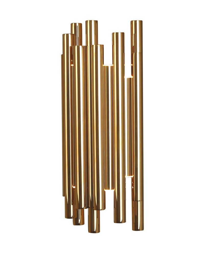 Kinkiety glamour - Maxlight Kinkiet Organic Złoty Ściemnialny W0187D - produkt kolory-swiatla.pl 1