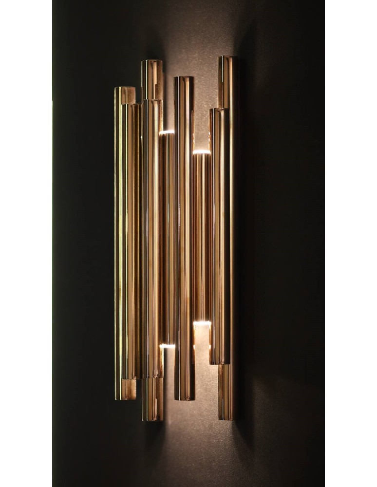 Maxlight Kinkiet Organic Złoty Ściemnialny W0187D