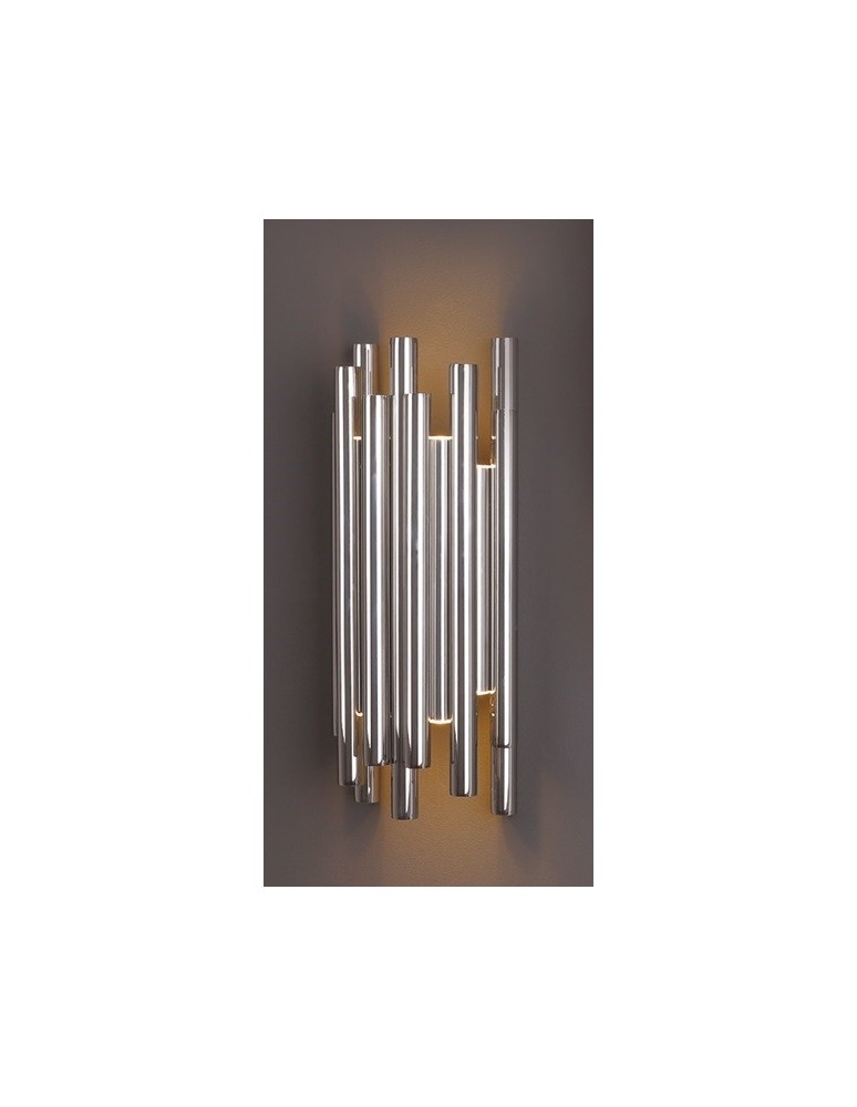 Kinkiety glamour - Maxlight Kinkiet Organic Chrom Ściemnialny W0186D - produkt kolory-swiatla.pl 2