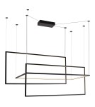Lampy wiszące geometryczne - Maxlight Lampa Wisząca Geometric Czarna Ściemnialna P0271D - produkt 1