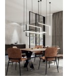 Lampy wiszące geometryczne - Maxlight Lampa Wisząca Geometric Czarna Ściemnialna P0271D - produkt 3