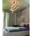 Lampy wiszące geometryczne - Maxlight Lampa Wisząca Geometric Czarna Ściemnialna P0271D - produkt 4