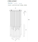 Lampy wiszące sople - Maxlight Lampa Wisząca Organic 33X1 Miedź Ściemnialna P0174D - produkt 6