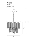 Lampy wiszące glamour - Maxlight Lampa Wisząca Nemo P0340 - produkt 4