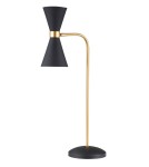 Lampy stołowe LED - Maxlight Cornet LED 2x5W 550LM 3000K biurkowa czarny/złoty T0039 - product 1