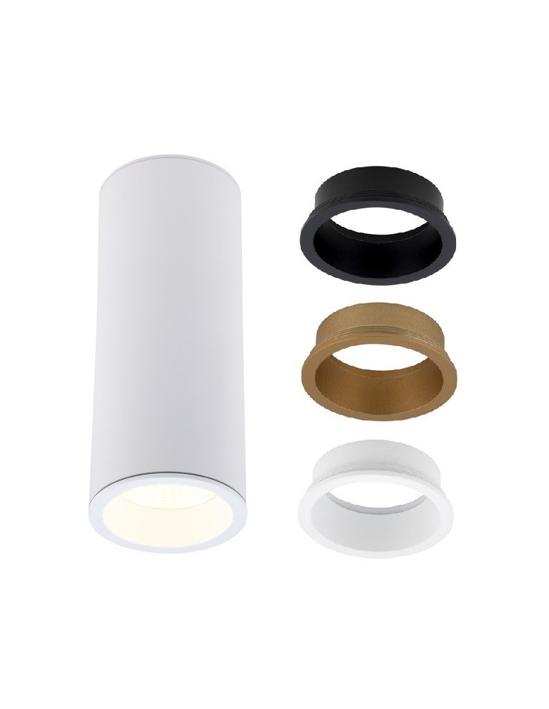Oprawy sufitowe LEDowe - Maxlight Lampa Sufitowa Long Biały 7W C0153 - produkt kolory-swiatla.pl 1