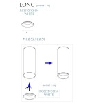 Pierścienie - Maxlight White Pierścień Ozdobny Biały Do Long RC0153/C0154 WHITE - product 2