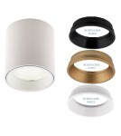 Oprawy sufitowe LEDowe - Maxlight Lampa Sufitowa Tub Okrągły Biały+ Pierścień Ozdobny Biały RC0155/C0156 White C0155 - product 1