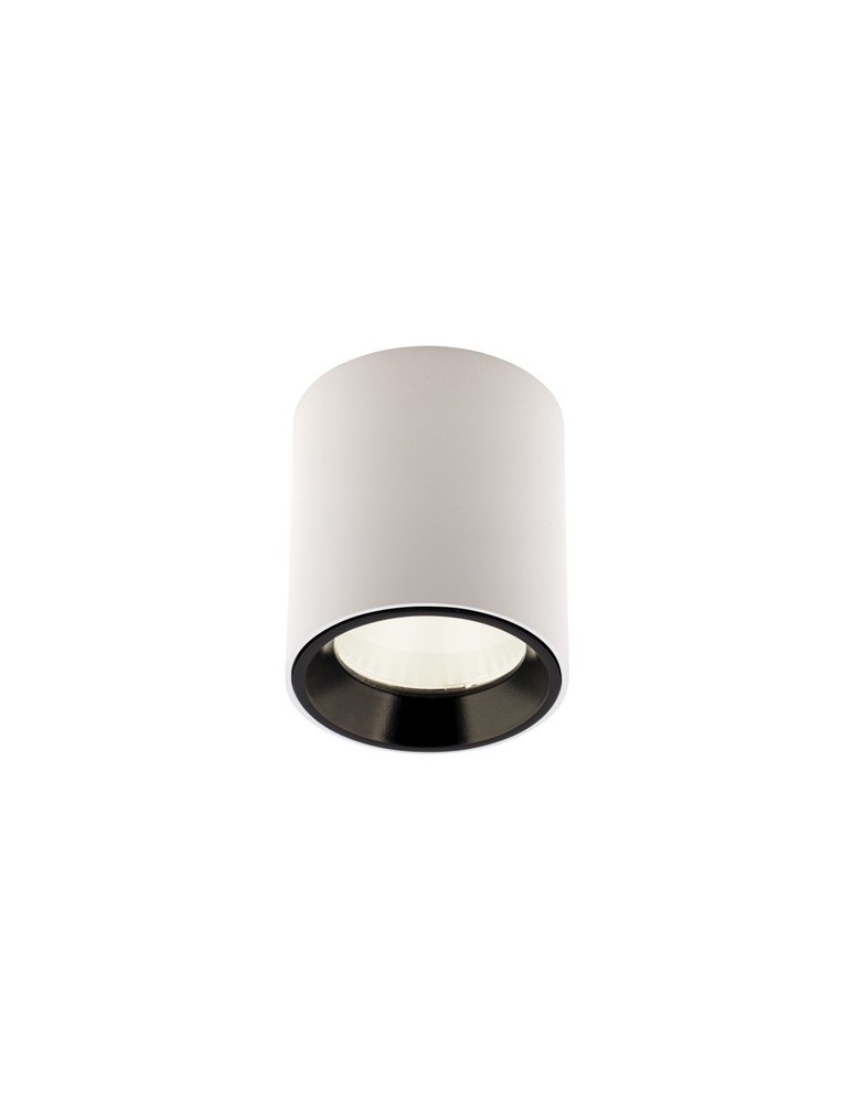 Maxlight Lampa Sufitowa Tub Okrągły Biały+ Pierścień Ozdobny Biały RC0155/C0156 White C0155
