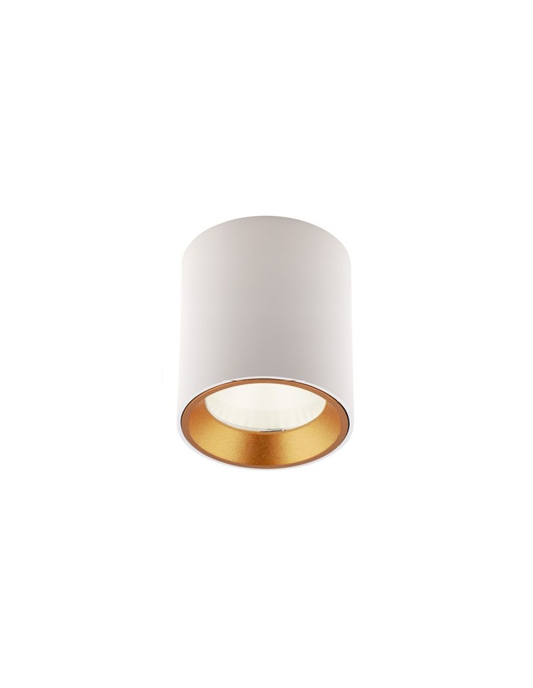 Maxlight Lampa Sufitowa Tub Okrągły Biały+ Pierścień Ozdobny Biały RC0155/C0156 White C0155