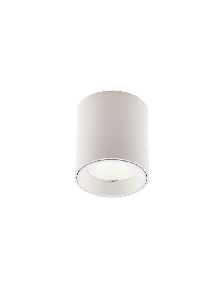 Maxlight Lampa Sufitowa Tub Okrągły Biały+ Pierścień Ozdobny Biały RC0155/C0156 White C0155