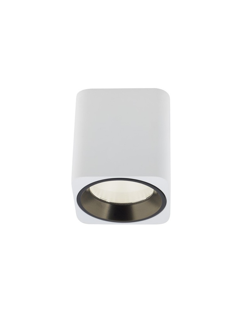 Maxlight Lampa Sufitowa Tub Kwadrat Biały+ Pierścień Ozdobny Biały RC0155/C0156 White C0156