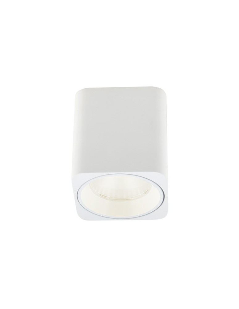 Maxlight Lampa Sufitowa Tub Kwadrat Biały+ Pierścień Ozdobny Biały RC0155/C0156 White C0156