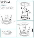 Lampy podtynkowe okrągłe - Maxlight Oprawa Podtynkowa Signal I Biała H0084 - produkt 3