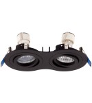 Lampy podtynkowe okrągłe - Maxlight Oprawa Podtynkowa Signal II Czarna H0087 - produkt 1