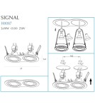 Lampy podtynkowe okrągłe - Maxlight Oprawa Podtynkowa Signal II Czarna H0087 - produkt 4