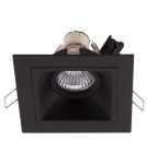 Lampy podtynkowe kwadratowe - Maxlight Oprawa Podtynkowa Hit I Czarna H0090 - produkt 2