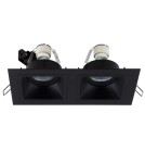 Lampy podtynkowe kwadratowe - Maxlight Oprawa Podtynkowa Hit II Czarna H0091 - produkt 2