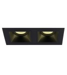 Lampy podtynkowe kwadratowe - Maxlight Oprawa Podtynkowa Hit II Czarna H0091 - produkt 1