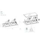 Lampy podtynkowe kwadratowe - Maxlight Oprawa Podtynkowa Hit II Czarna H0091 - produkt 3