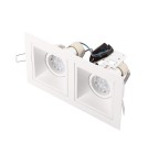 Lampy podtynkowe kwadratowe - Maxlight Oprawa Podtynkowa Hit II Biała H0081 - product 2