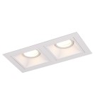 Lampy podtynkowe kwadratowe - Maxlight Oprawa Podtynkowa Hit II Biała H0081 - product 1
