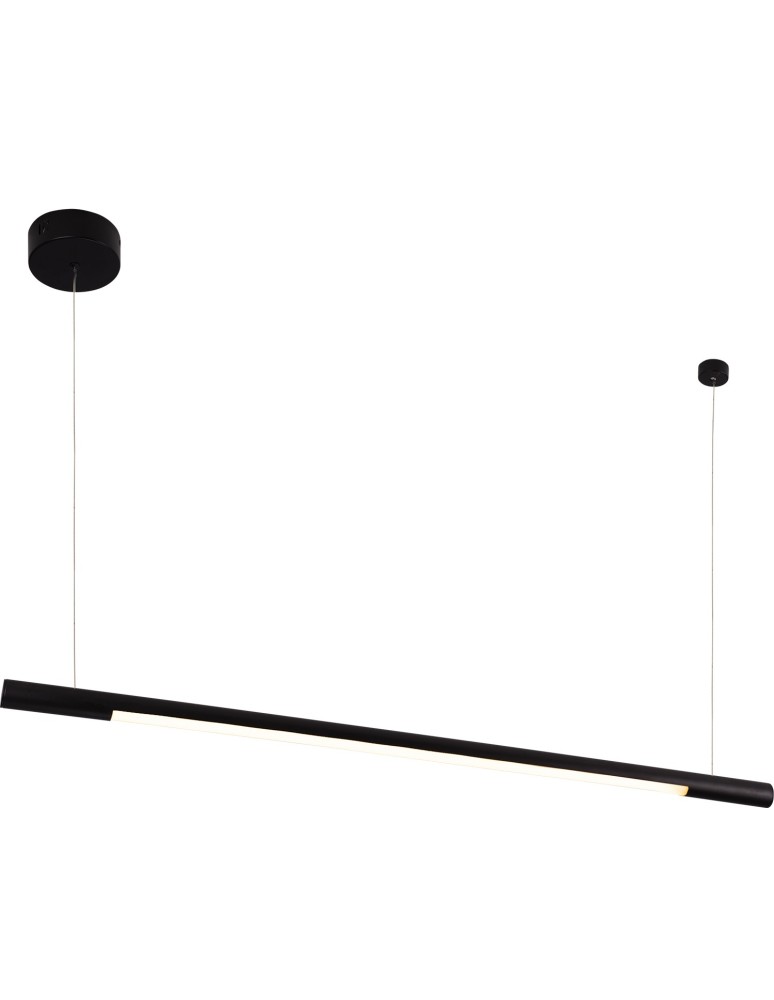 Lampy wiszące nad wyspę - Maxlight Lampa Wisząca Organic Horizon 100cm Czarna P0354 - produkt kolory-swiatla.pl 1