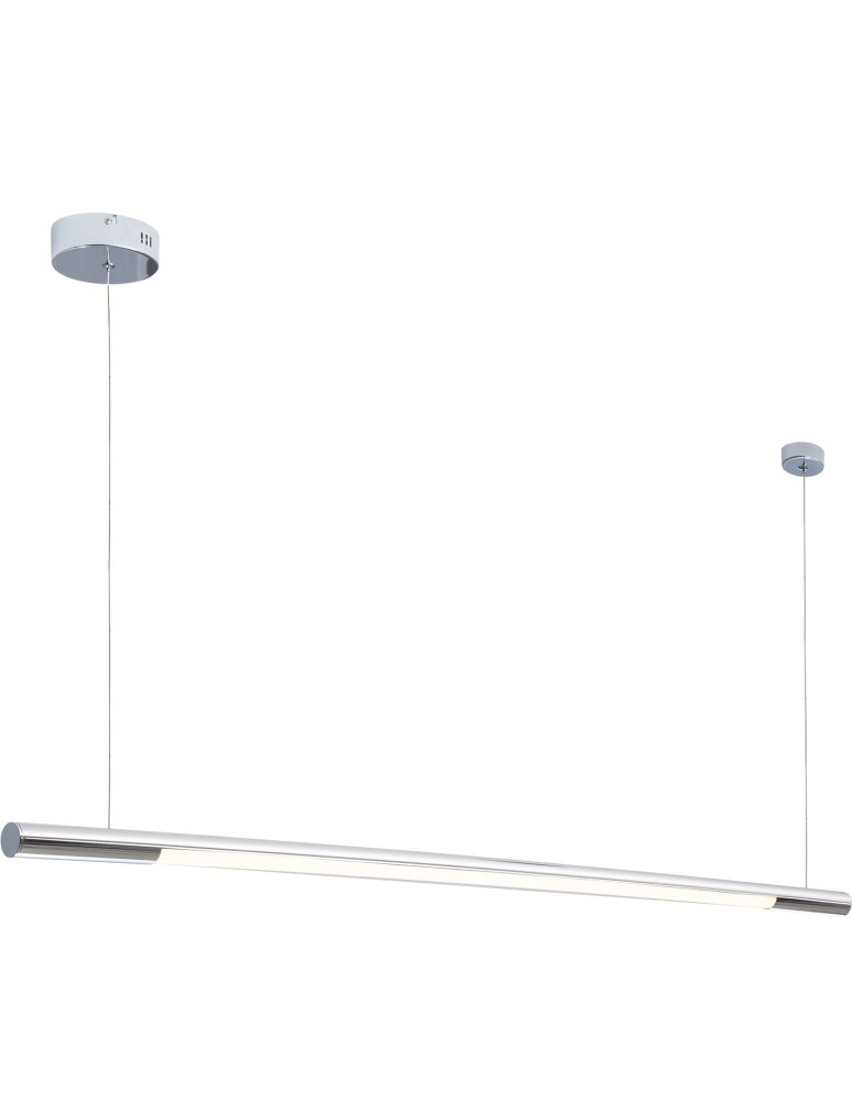Lampy wiszące nad wyspę - Maxlight Lampa Wisząca Organic Horizon 100cm Chrom P0355 - produkt kolory-swiatla.pl 1
