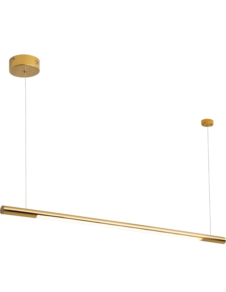 Lampy wiszące nad wyspę - Maxlight Lampa Wisząca Organic Horizon 100cm Złota P0356 - produkt kolory-swiatla.pl 1