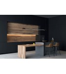 Lampy wiszące nad wyspę - Maxlight Lampa Wisząca Organic Horizon 150cm Czarna P0358 - produkt 2