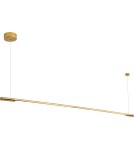 Lampy wiszące nad wyspę - Maxlight Lampa Wisząca Organic Horizon 150cm Złota P0360 - produkt 1
