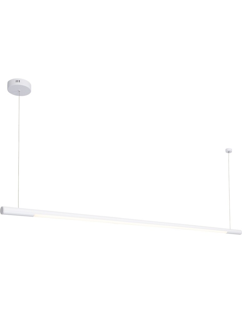 Lampy wiszące nad wyspę - Maxlight Lampa Wisząca Organic Horizon 150cm Biała P0361 - produkt kolory-swiatla.pl 1