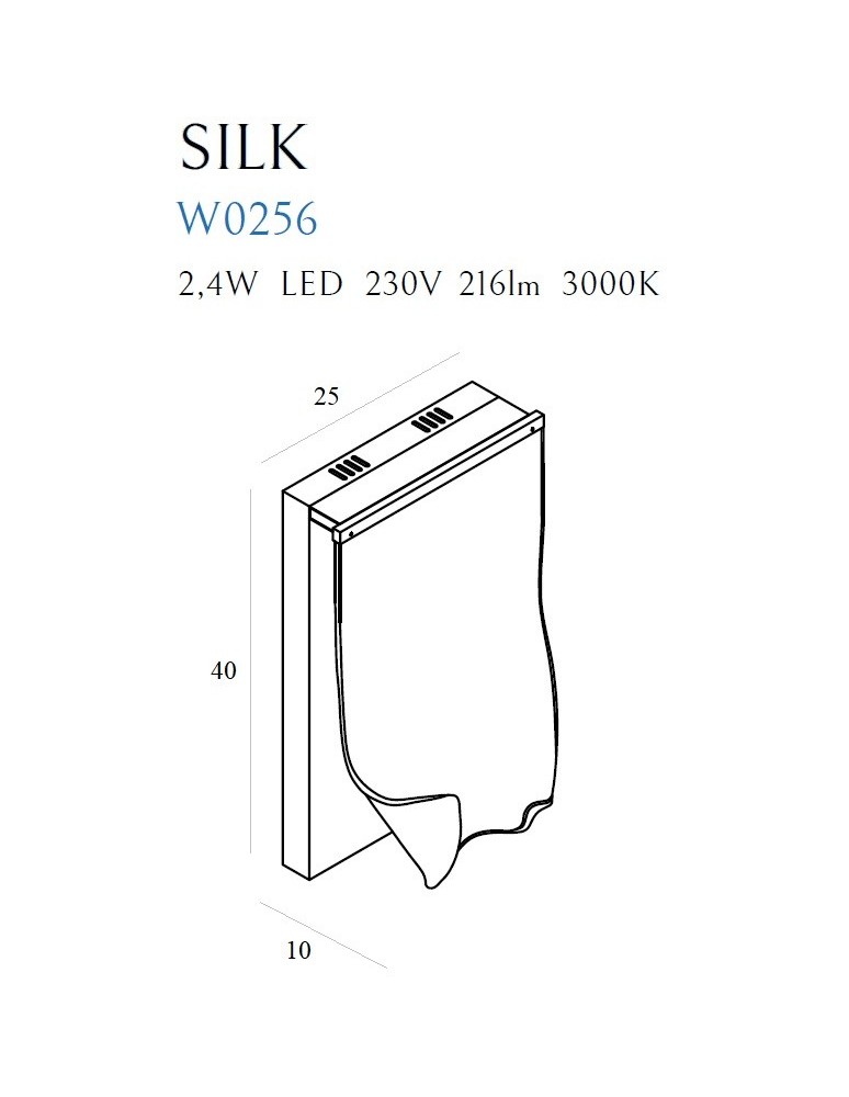 Maxlight Kinkiet Silk W0256