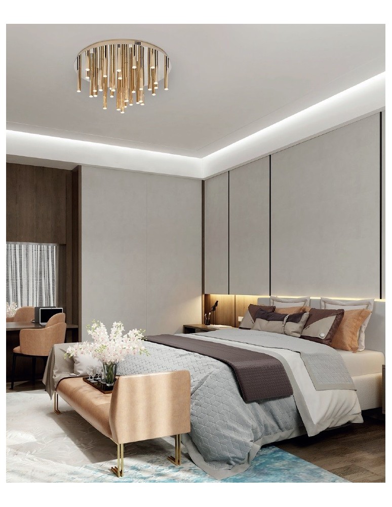 Maxlight Plafon Organic 33X1 Złoty Ściemnialny C0188D