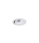 Lampy podtynkowe okrągłe - Maxlight Oprawa Wpustowa Max Arya Tilted White 8W Ściemnialna H0098 - product 1