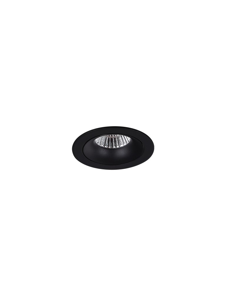 Lampy podtynkowe okrągłe - Maxlight Oprawa Wpustowa Max Arya Tilted Black 8W Ściemnialna H0099 - produkt kolory-swiatla.pl 1