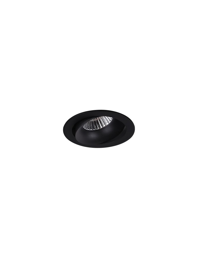 Maxlight Oprawa Wpustowa Max Arya Tilted Black 8W Ściemnialna H0099