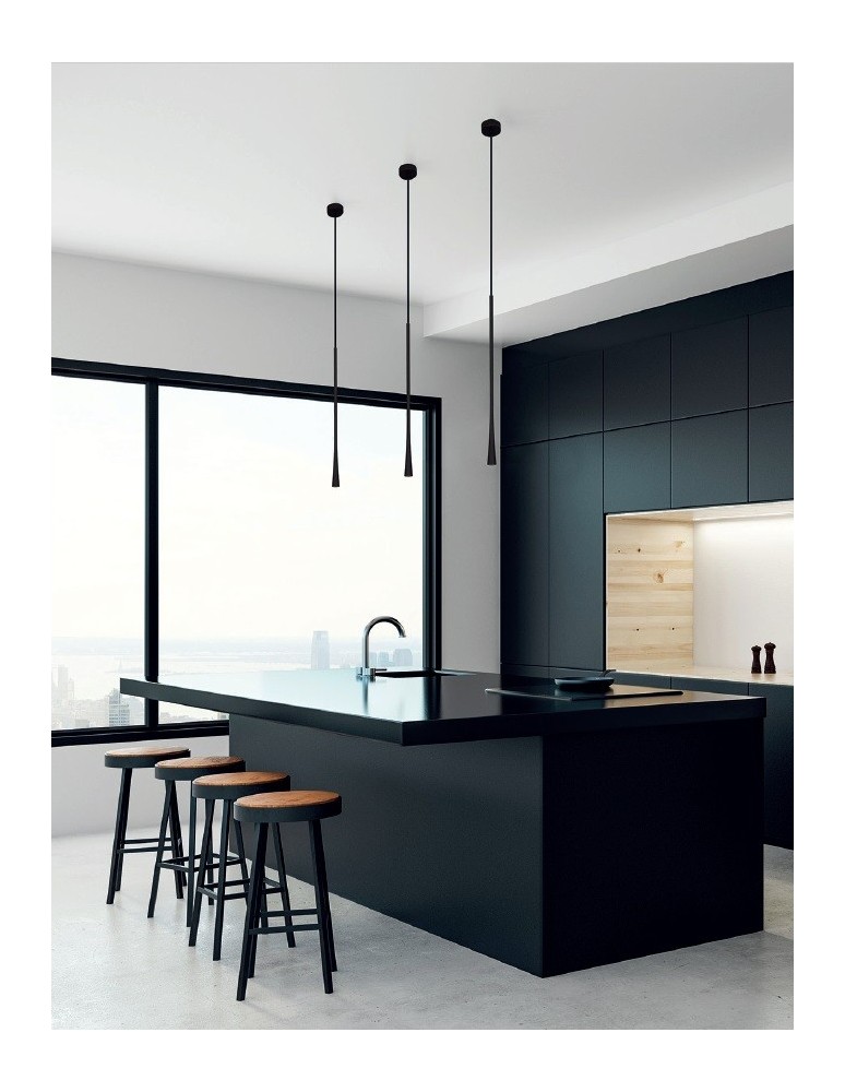 Lampy wiszące LED - Maxlight Lampa Wisząca Coffee Black Duża P0373 - produkt kolory-swiatla.pl 3