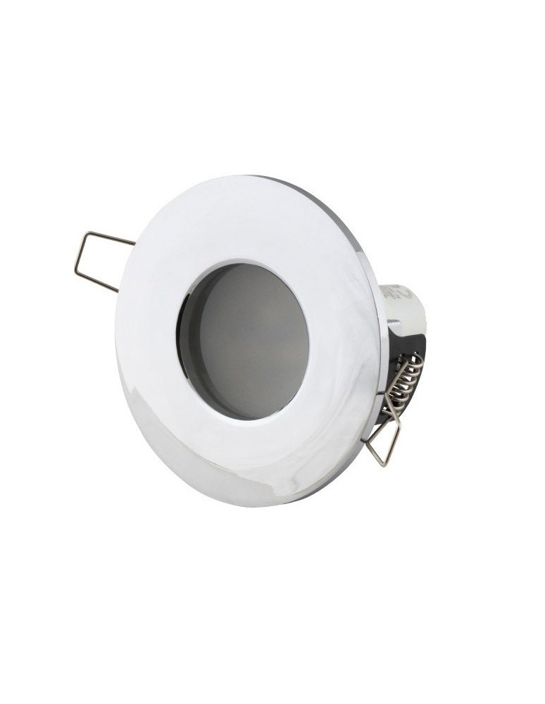 Lampy podtynkowe - oczka - Maxlight Oprawa Wpustowa Aqua IP65 Okrągła Chrom H0045 - produkt kolory-swiatla.pl 1